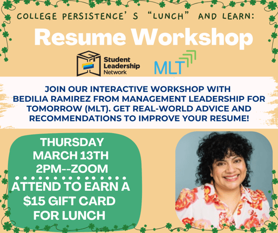 Resume March 25 Lunch and Learn